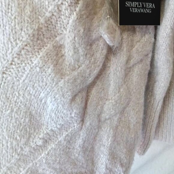 Women's Ivory Crewneck Pullover Sweater Removable Cowl Neck NWT - Picture 4 of 4